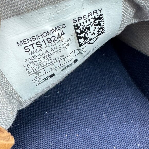 Sperry Top-Sider Mens Size 8.5 Gray Boat Shoes classic casual wear - Picture 5 of 7